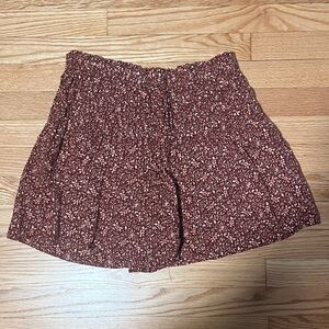 Madewell High Waist Shorts in Rust Pattern